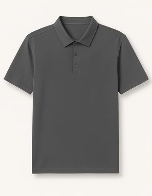 1328 Lightly patterned short sleeve polo shirt