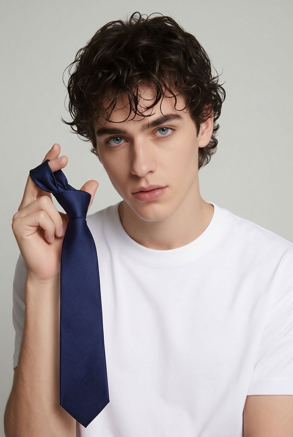 B75101 Men's solid tie