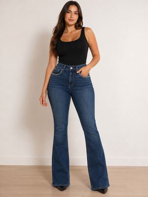 L94715SCV327 Avery bootcut curvy high rise jeans