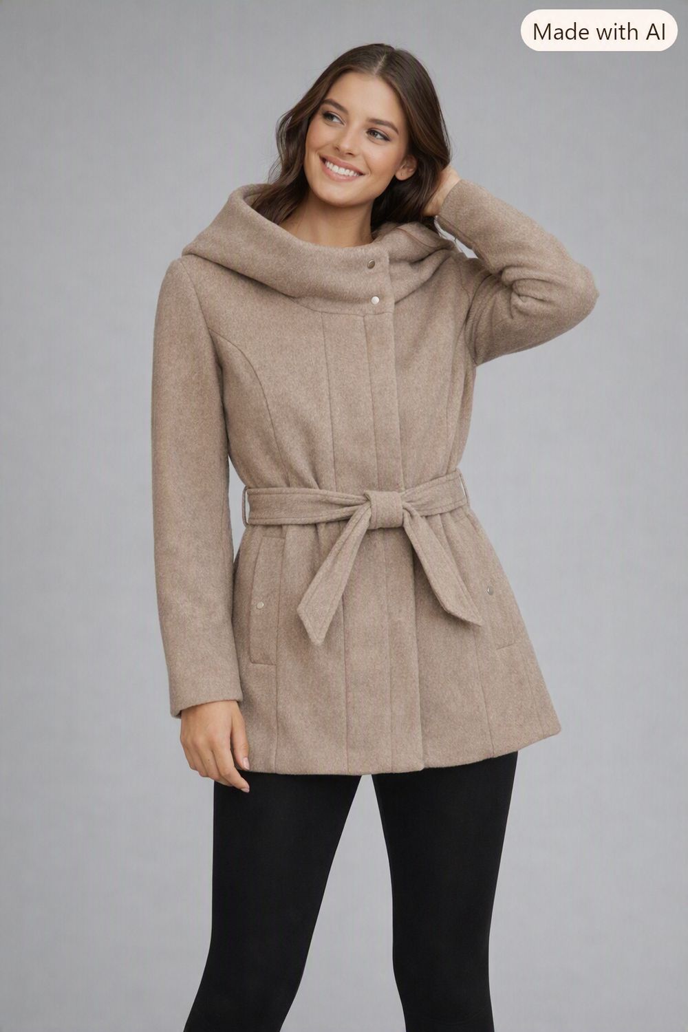 8768529 Ladies Zip jacket with hood and pockets