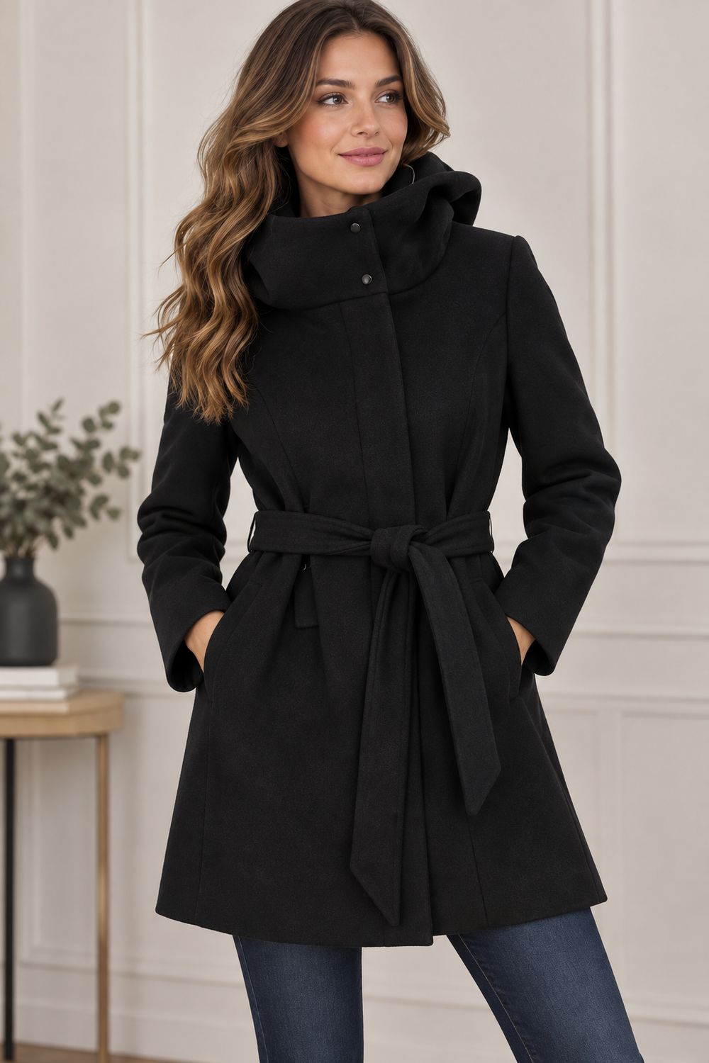 8768529 Ladies Zip jacket with hood and pockets