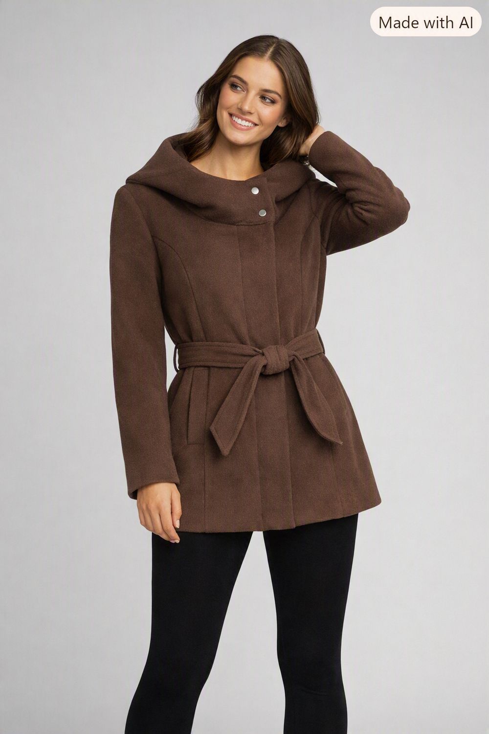 8768529 Ladies Zip jacket with hood and pockets