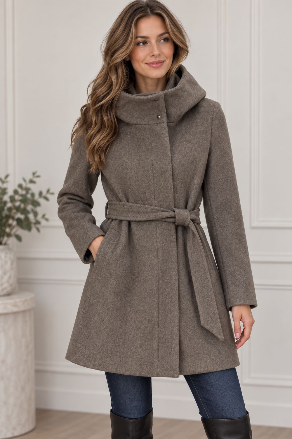 8768529 Ladies Zip jacket with hood and pockets