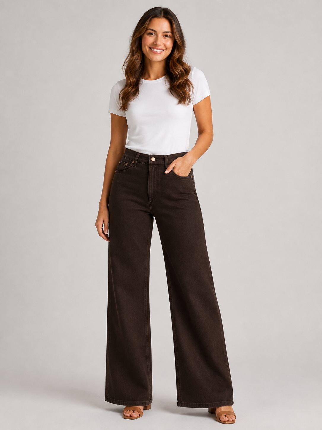 2146-7997-92 High waist wide leg jeans