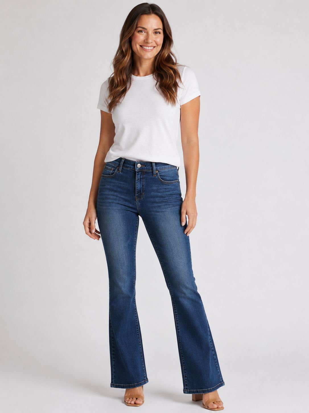2850-7018-82 ladies Gigi bootcut regular waist stretch jean