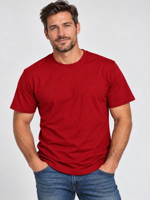 7761000 Basic crew neck jersey 100% cotton t-shirt