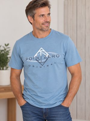 7761001 Point Zero printed jersey T-shirt