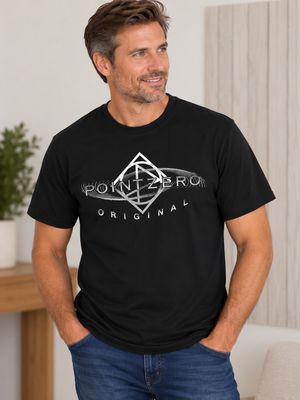 7761001 Point Zero printed jersey T-shirt