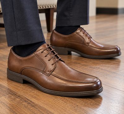 2163812 Men's lace up casual dress shoe