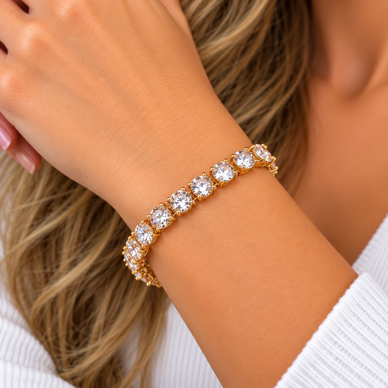 3365-GLD tennis bracelet