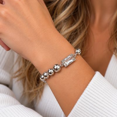3346-SLV silver bracelet w/pendant