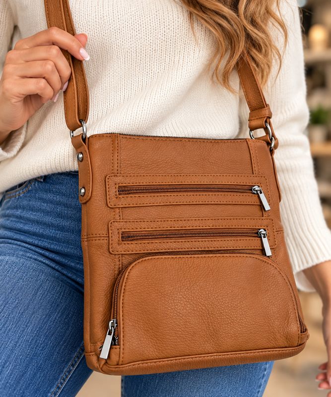 BLW3019 Leather crossbody bag