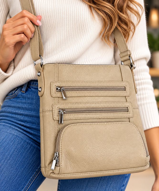 BLW3019 Leather crossbody bag