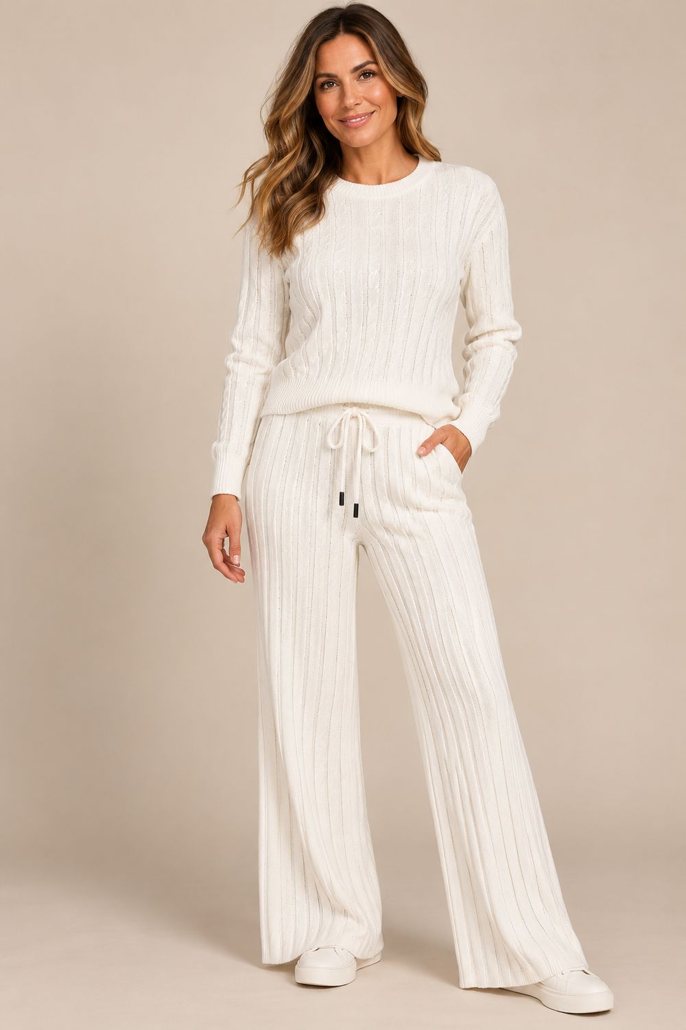 95631# Soft long sleeve knit sweater