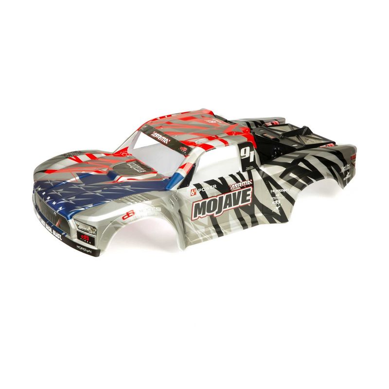 ARA411005 MOJAVE 6S BLX Finished Body (Sliver/Red