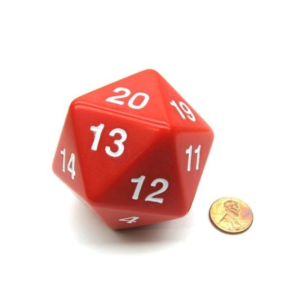 55mm Jumbo 20-Sided D20 