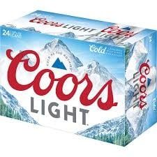 Coors Light -  24pk - 12oz - Cans