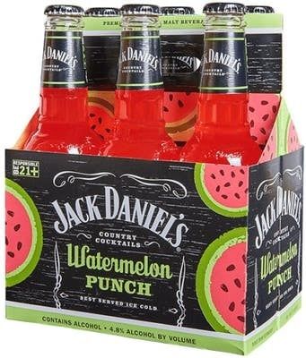 Jack Daniels - Country Cocktails - Watermelon Punch - 6pk - 10oz - Bottles