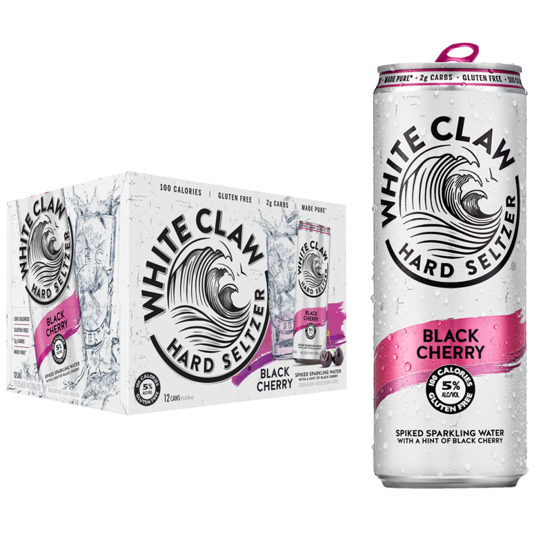 White Claw - Seltzer -  BLACK CHERRY - 12pk - 12oz - Cans