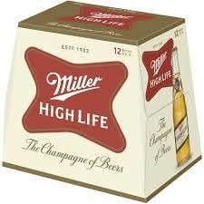 MILLER - HIGH  LIFE - 12PK - 12OZ - BOTTLES