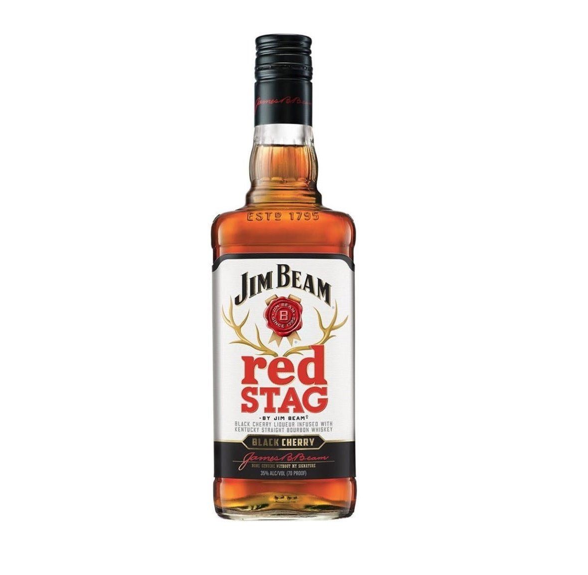 JIM BEAM - RED STAG - BLACK CHERRY - BOURBON - 70 PR - 750 ML