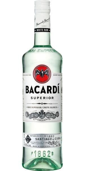 BACARDI - LIGHT RUM -  80 PR - 750 ML