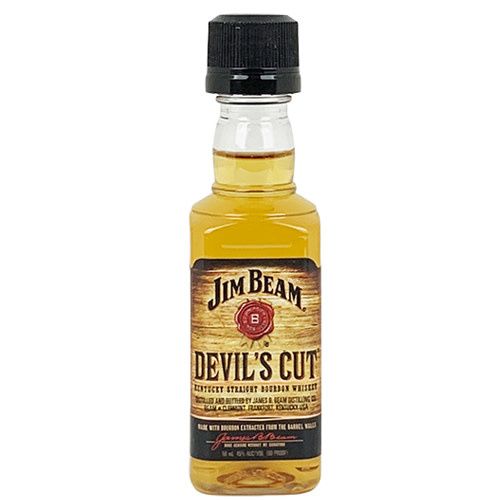 JIM BEAM - DEVIL&#39;S CUT - BOURBON - 90 PR - 50 ML