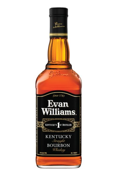 EVAN WILLIAMS - BLACK LABEL - BOURBON - 86 PR -  LITER
