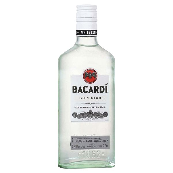 BACARDI - LIGHT RUM - 80 PR - 375 ML