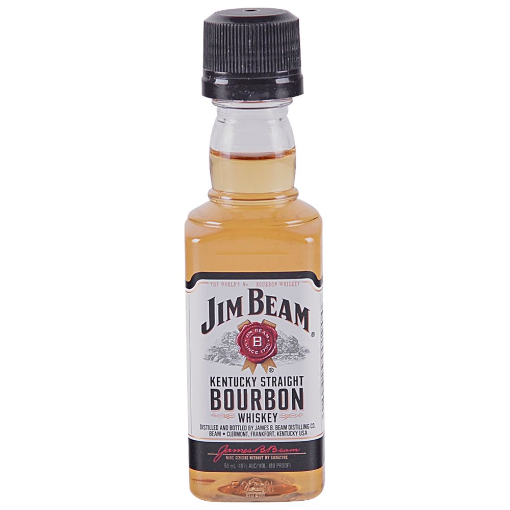 JIM BEAM - KENTUCKY STRAIGHT BOURBON - 80PR - 50ML