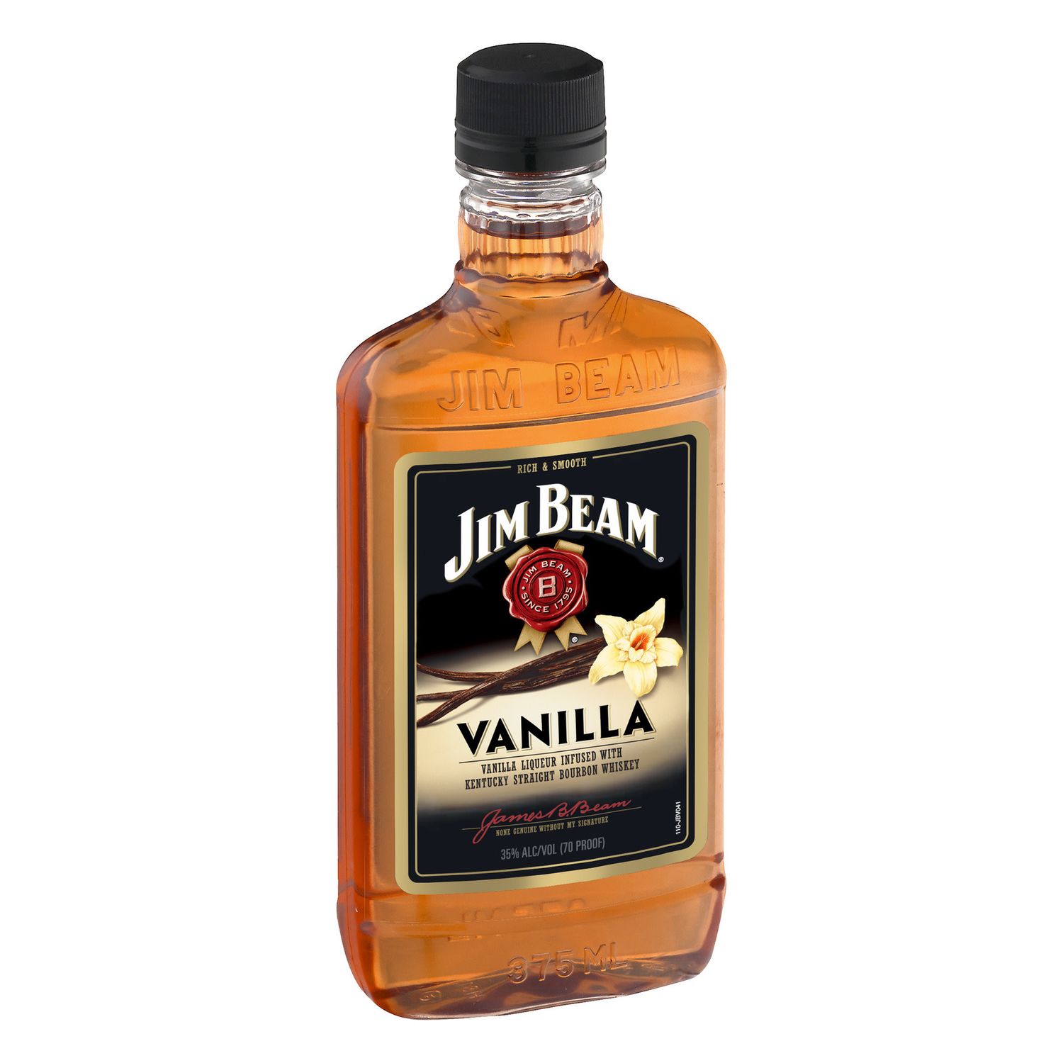 JIM BEAM VANILLA BOURBON WHISKEY 70 PR. 375 ML