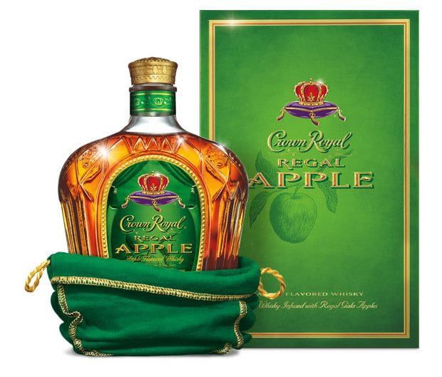 CROWN ROYAL -  REGAL APPLE - CANADIAN - WHISKY -  70 PR -  1.75 L