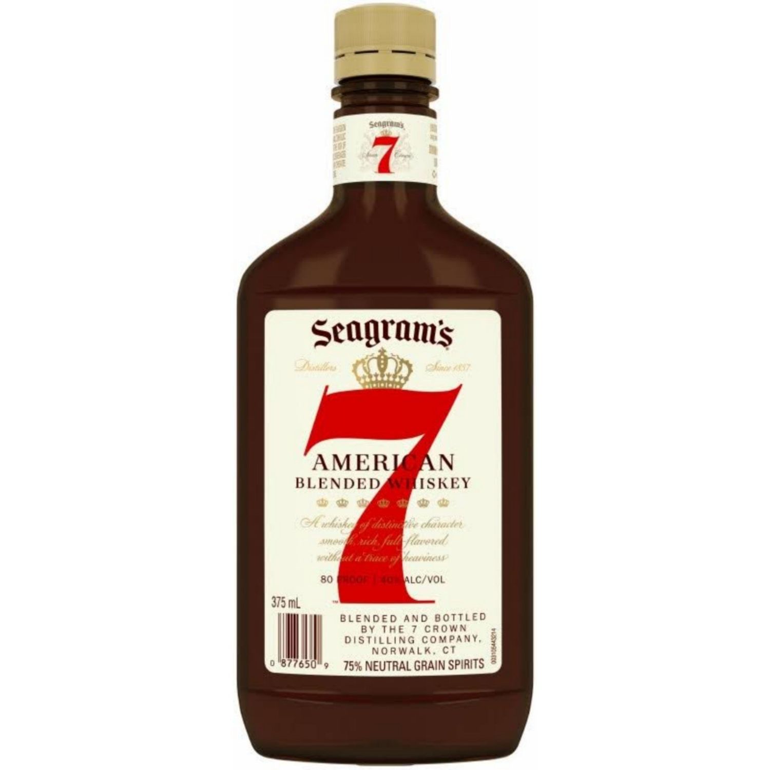 SEAGRAM&#39;S 7 - AMERICAN WHISKEY -  80 PR - 375M L