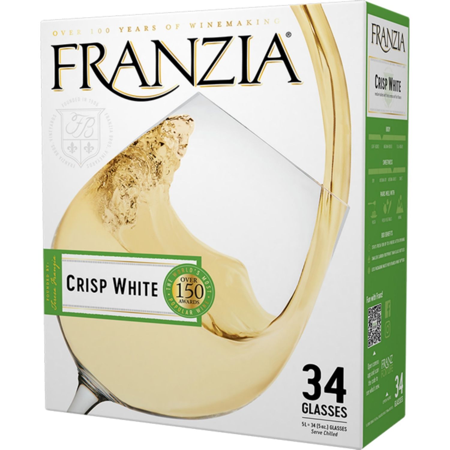 Franzia - Crisp White - Box-(5L)