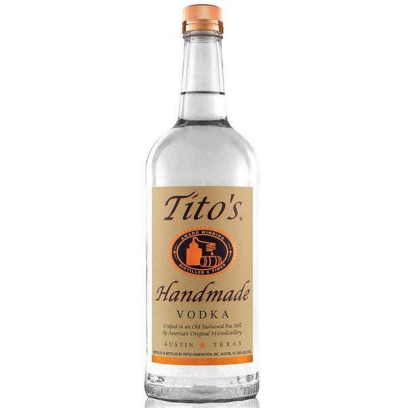 TITOS -  HANDMADE - VODKA -  80 PR -  LITER