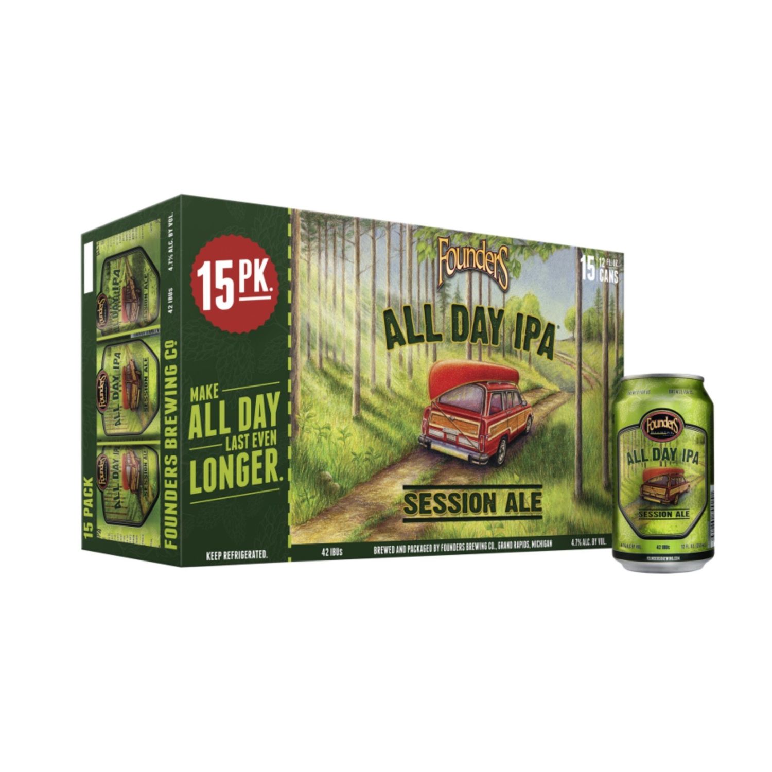 Founders - All Day IPA - Session Ale - 15pk  - 12oz - Cans