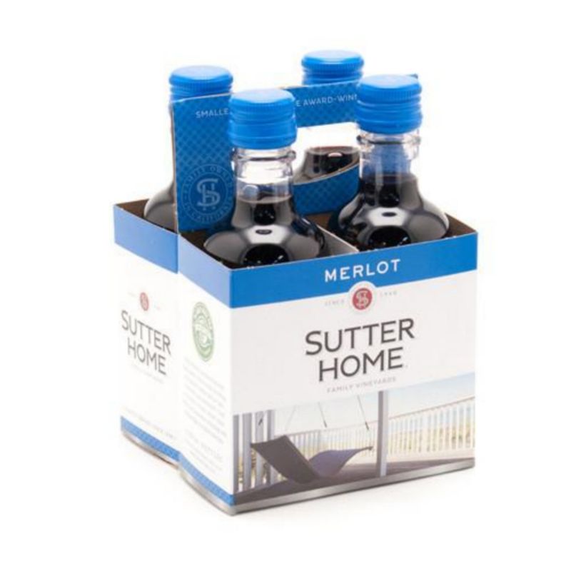 Sutter Home - Merlot -  4pk - 187ml - Mini - Bottles