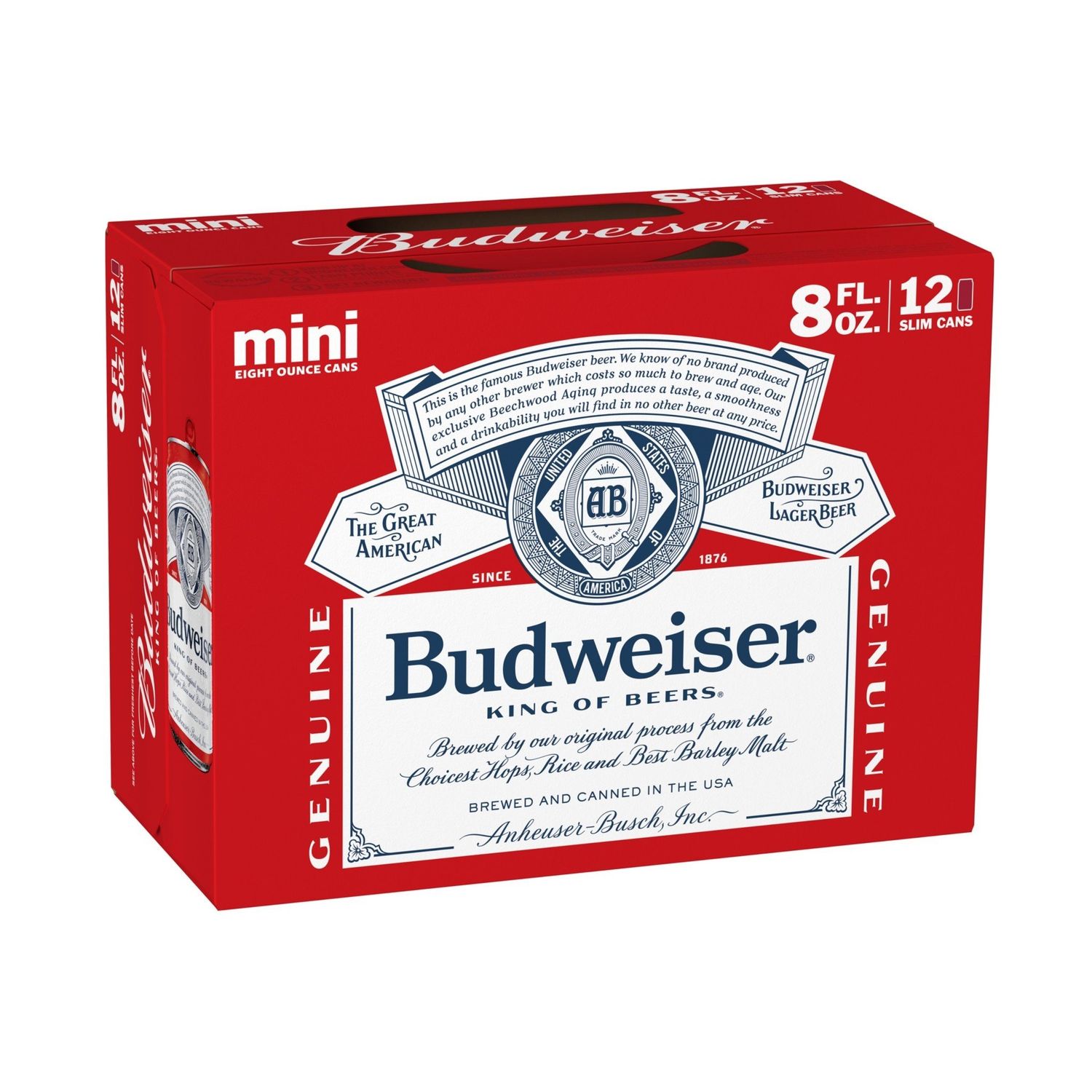 Budweiser - 12pk - 7.5oz -  Mini - Cans