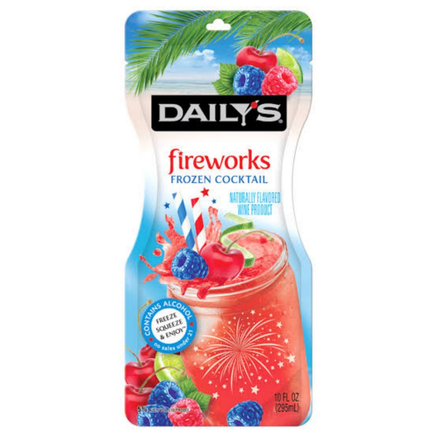 DAILY&#39;S -  FIREWORKS - FROZEN COCKTAIL POUCH - 10OZ - 10PR
