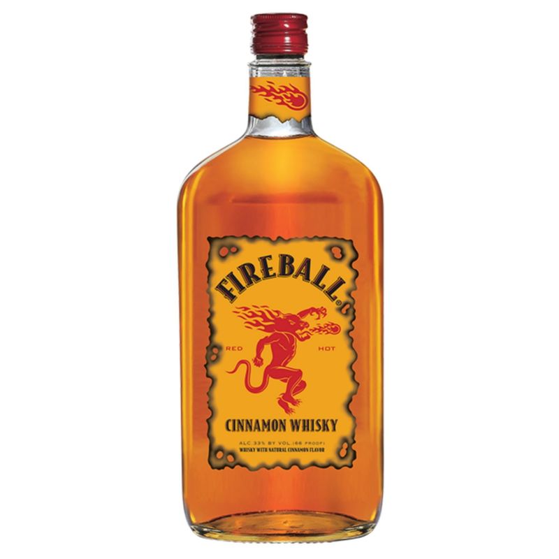 FIREBALL - CINNAMON WHISKY - 66 PR -  LITER