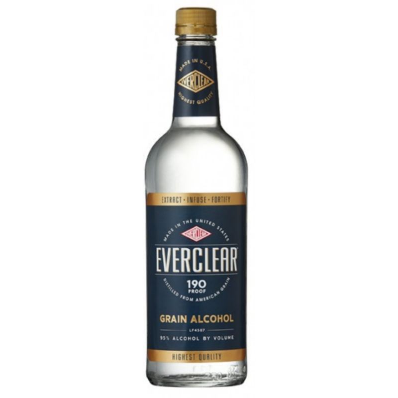EVERCLEAR - GRAIN ALCOHOL - 190 PR - 750 ML