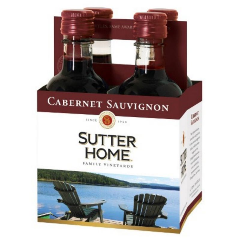 SUTTER HOME - CABERNET SAUVIGNON - 4PK - 187ML