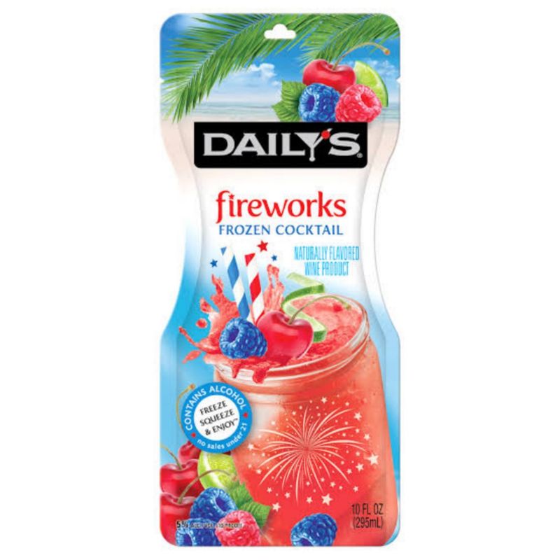 DAILY&#39;S -  FIREWORKS - FROZEN COCKTAIL POUCH - 10OZ - 10PR