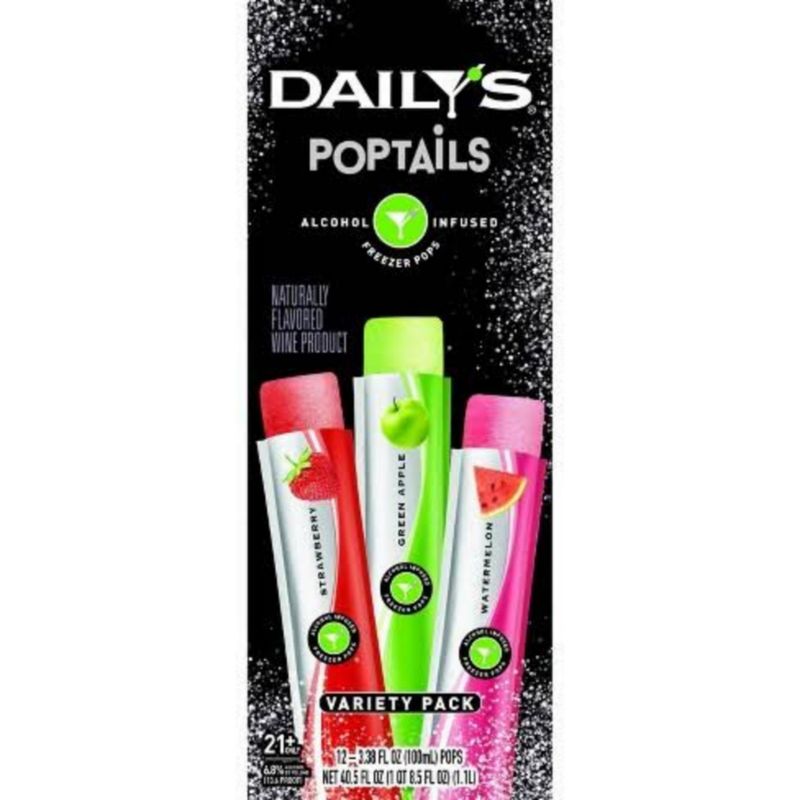 DAILY&#39;S - POPTAILS - VARIETY - 12PK - 13.6PR
