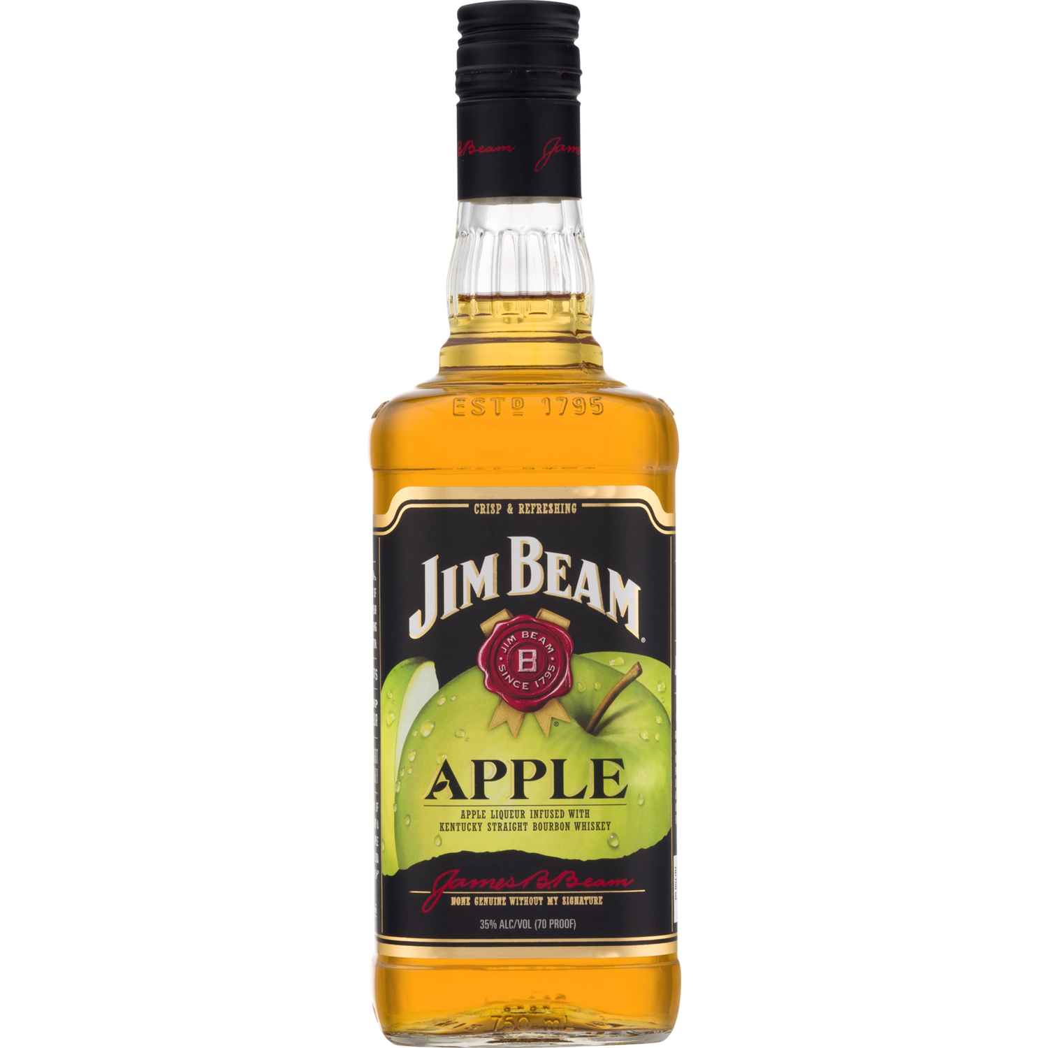 JIM BEAM -  APPLE -  WHISKEY -  70 PR - 750 ML
