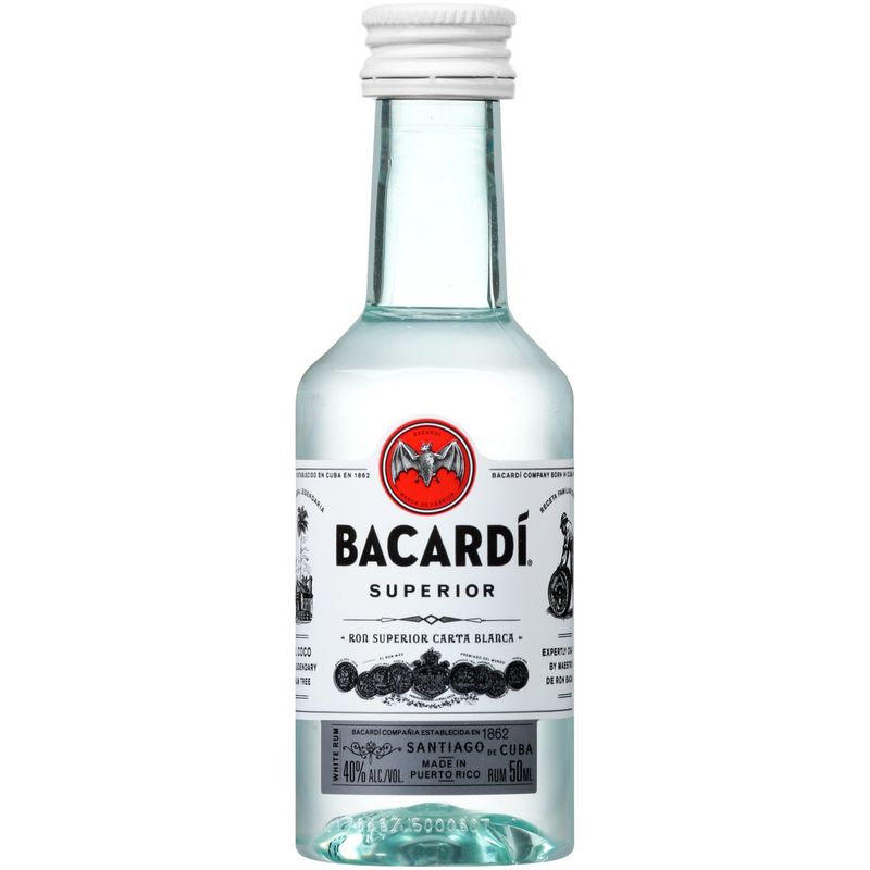 BACARDI - LIGHT RUM -  80 PR - 50ML
