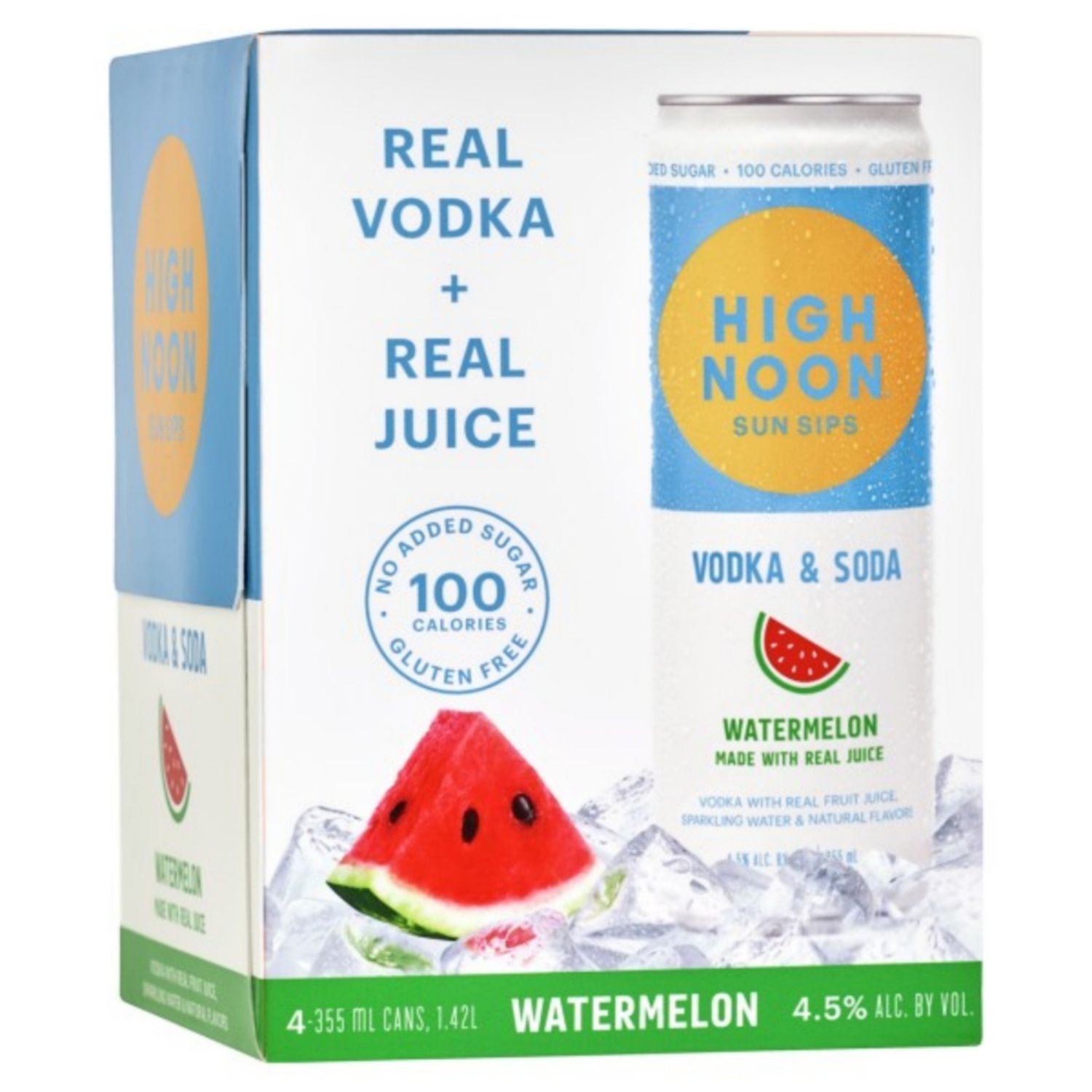 HIGH NOON - WATERMELON - 4PK - RTD - 9 PR - 355 ML