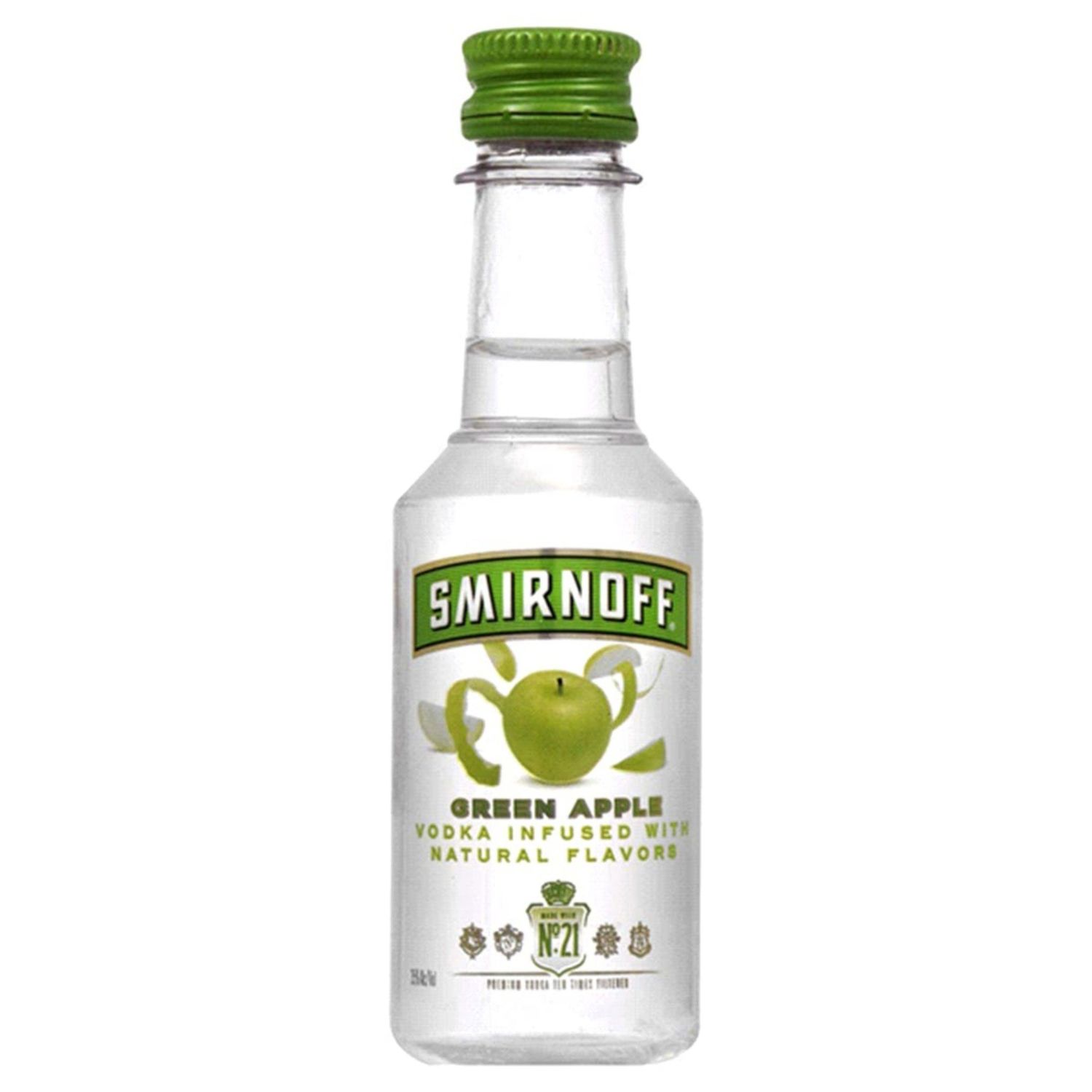 SMIRNOFF - GREEN APPLE - VODKA - 80 PR. - 50 ML