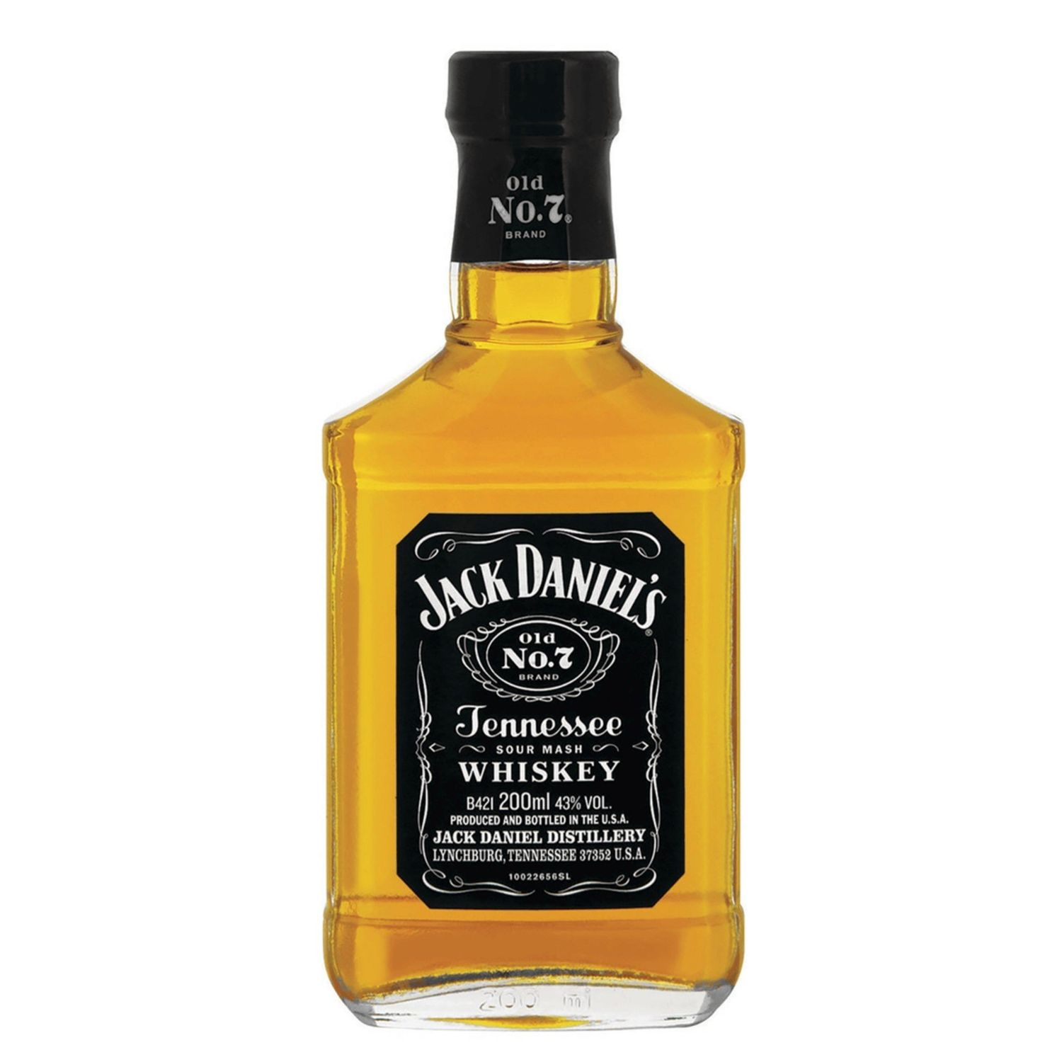 JACK DANIEL&#39;S - OLD NO. 7 - BLACK LABEL - 80 PR. - 200ML