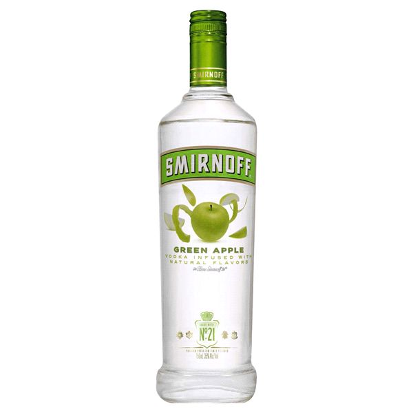 SMIRNOFF - GREEN APPLE - VODKA - 80 PR - 750 ML